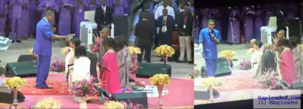 Bishop Oyedepo And His Family Kneel Down Before Pastor Adeboye (Must See Photos)